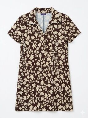 Vintage 90s does 70s  Resource Daisy Print Shift Dress Made in USA Mod Retro